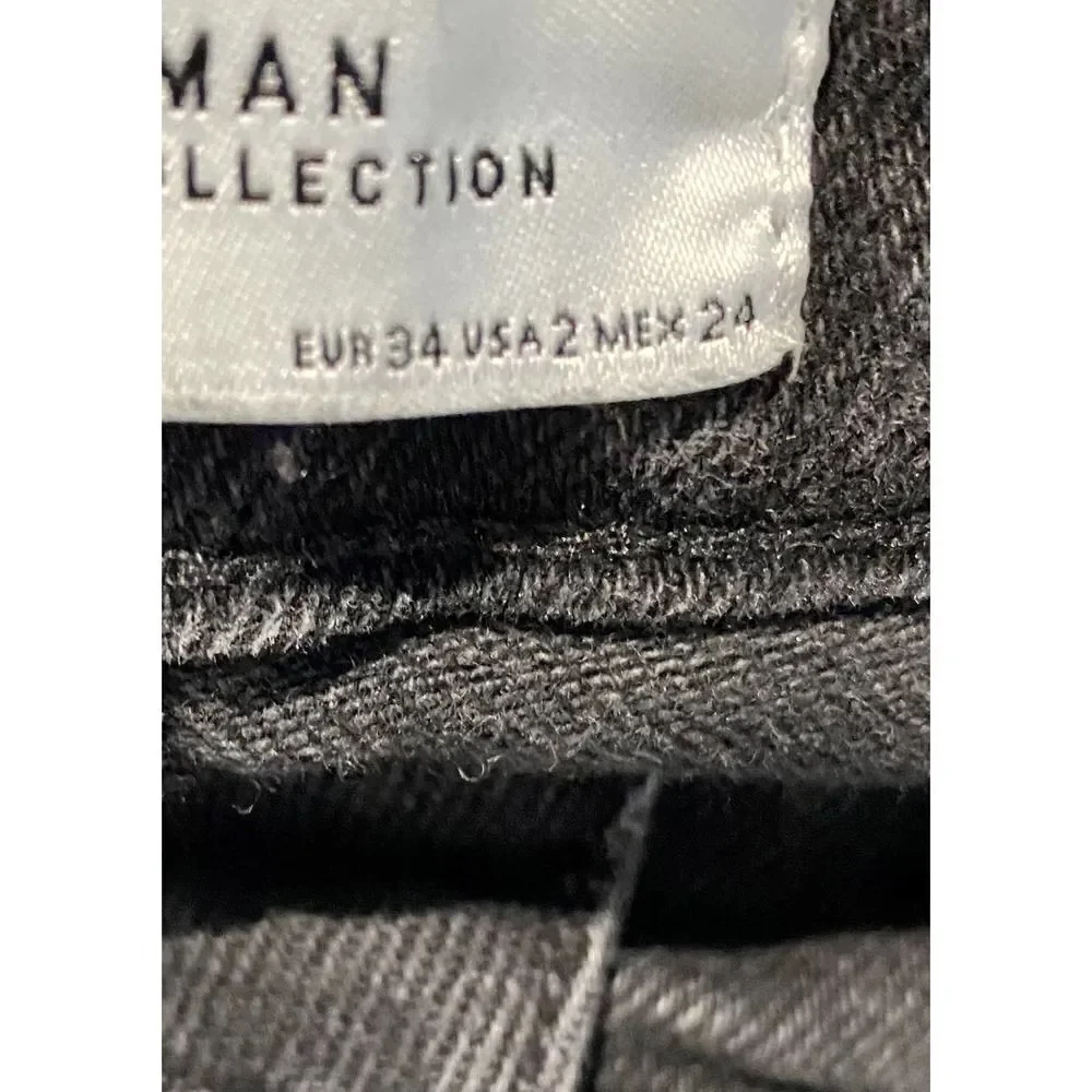 Zara Woman Black Denim High Rises Skinny Jeans